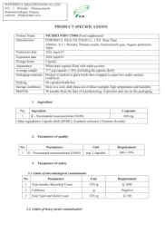 Phiếu kiểm nghiệm (COA) — hoạt chất Coenzyme Q10